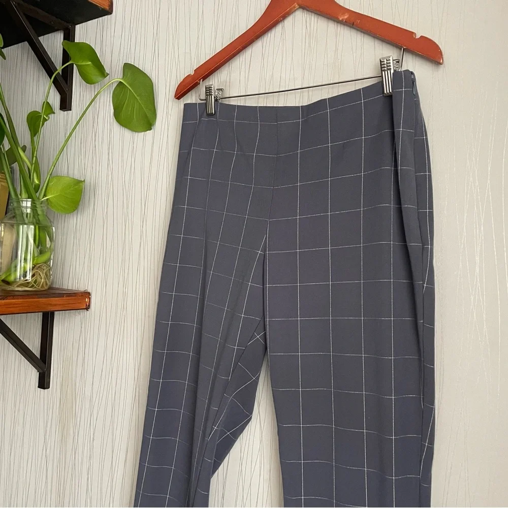A New Day Gray Plaid Pants Size 14 - Picture 3 of 8
